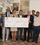 Rallye Maroc Classic : Le chèque remis à l'Heure Joyeuse
