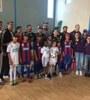 Tournoi de football organisé par Pena madridista et Pena Barcelona